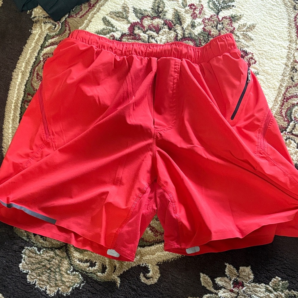 Men's Lululemon Red Athletic Shorts